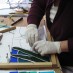 making a stained glass panel on one of the short weekend courses